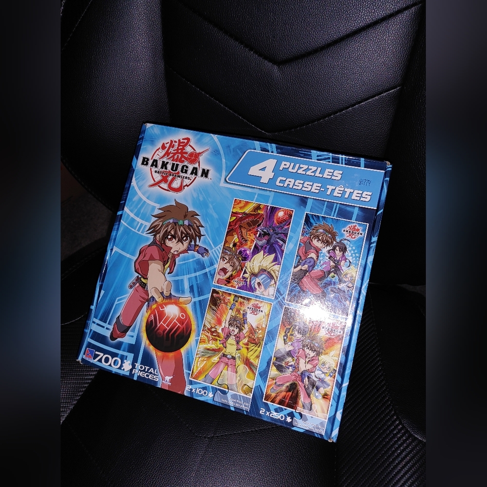 🛍️2/$20🛍️Bakugan Anime Puzzle Box of 4 Puzzles